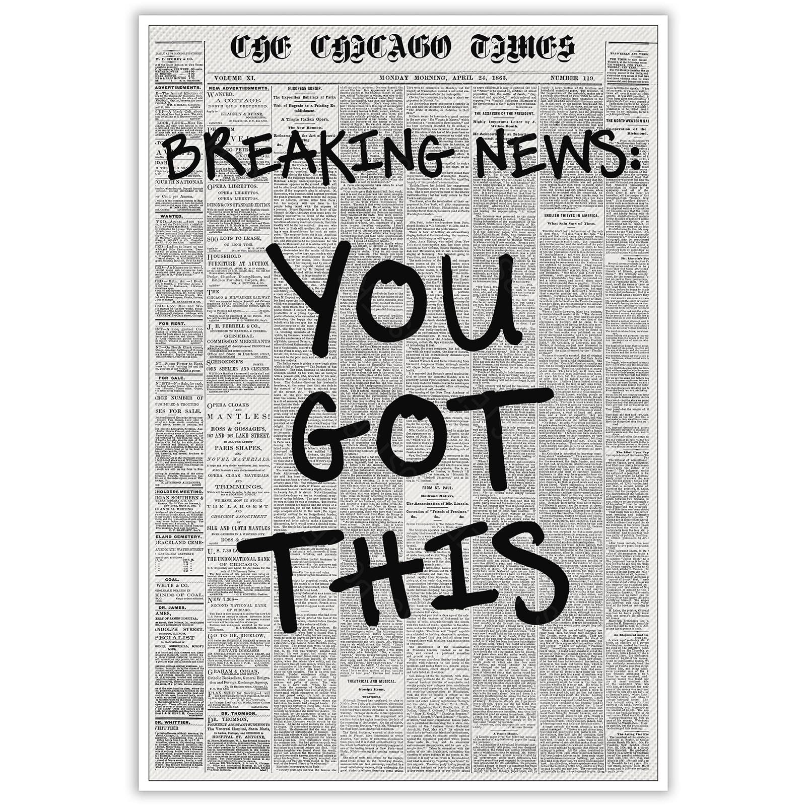 Vintage Canvas Print Poster Trendy Wall Art