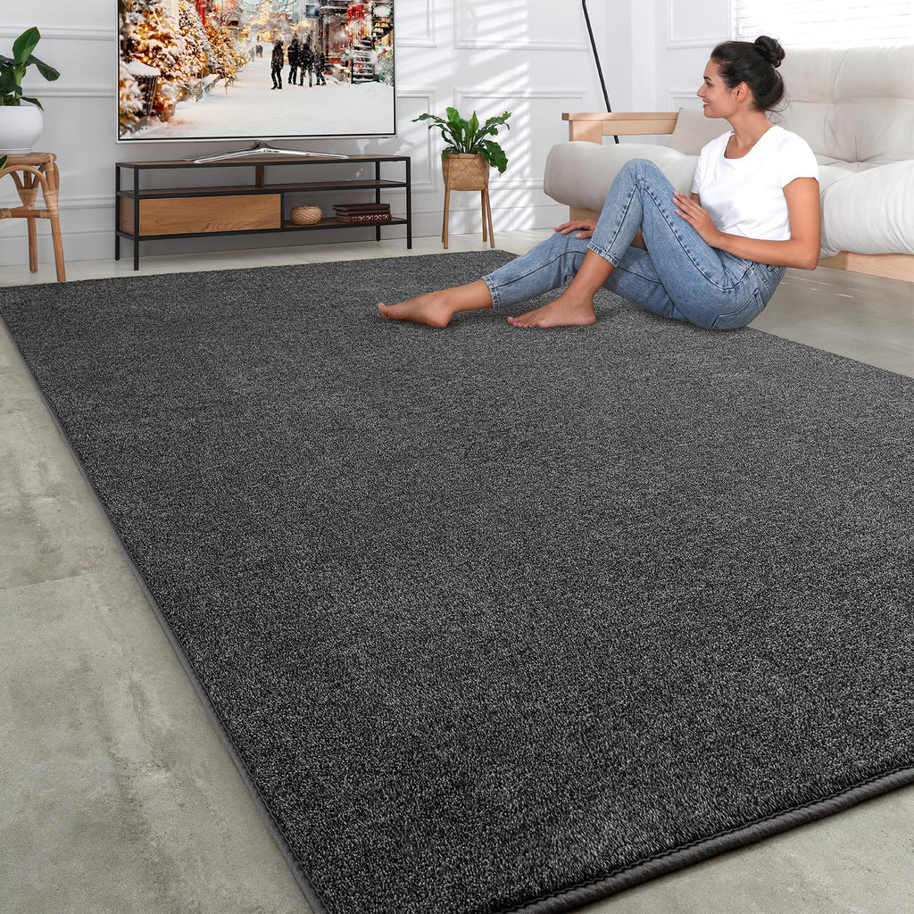 Shag Rugs with Memory Foam for Living Room Dorm, Machine Washable Carpet