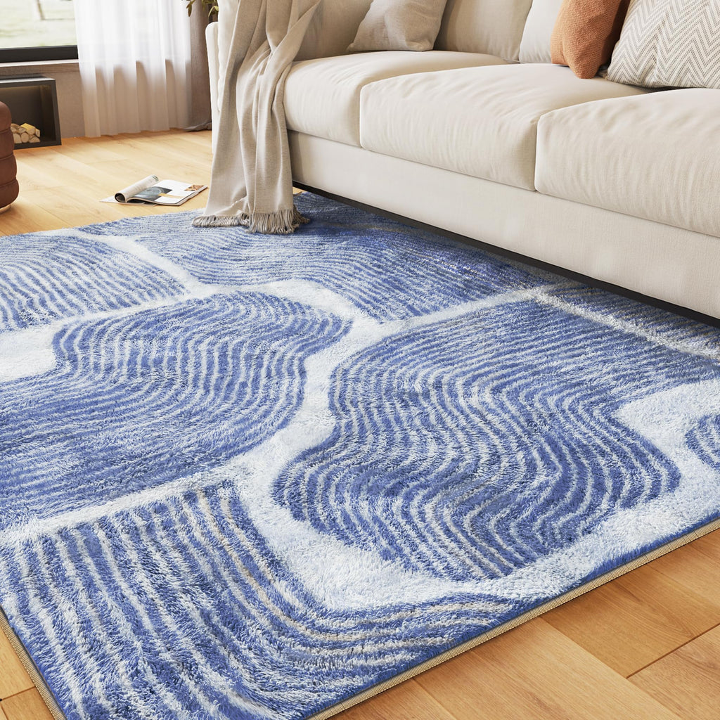 Zen Garden Area Rug - Ultra Soft Area Rug, Non Slip, Stain Resistant Living Room Rug, Washable Area Rugs for Living Room, Rugs for Bedroom