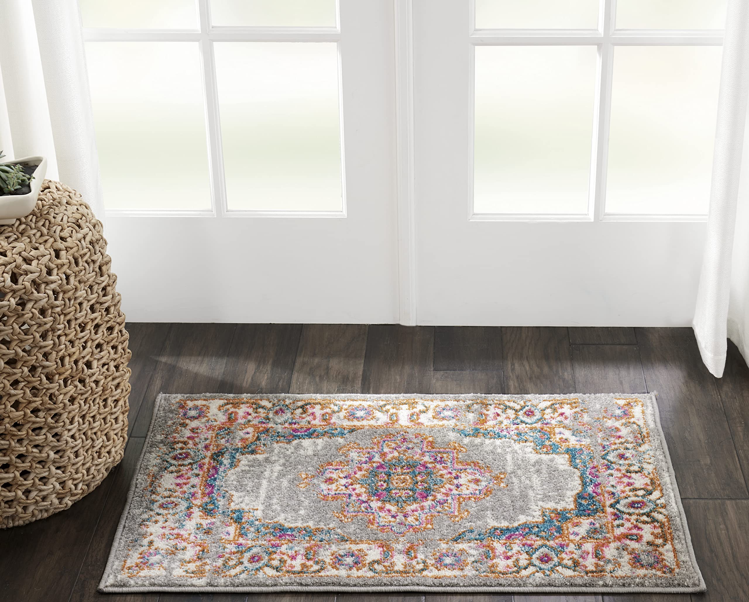 Traditional Boho Area Rug - Easy Cleaning, Non Shedding, Bed Room, Living Room, Hallway