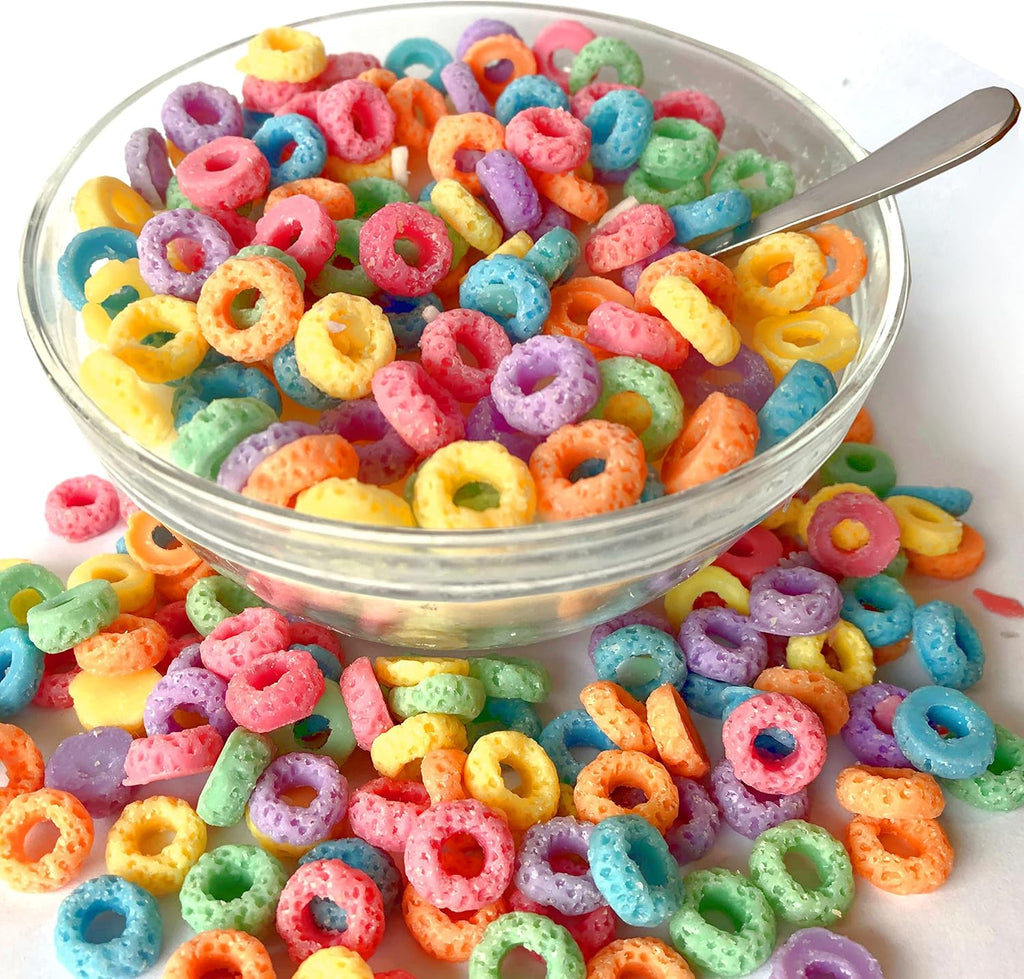 Fruit Loop Cereal Candle Bowl Gifts - Funny Novelty Food Scented Cute Candle