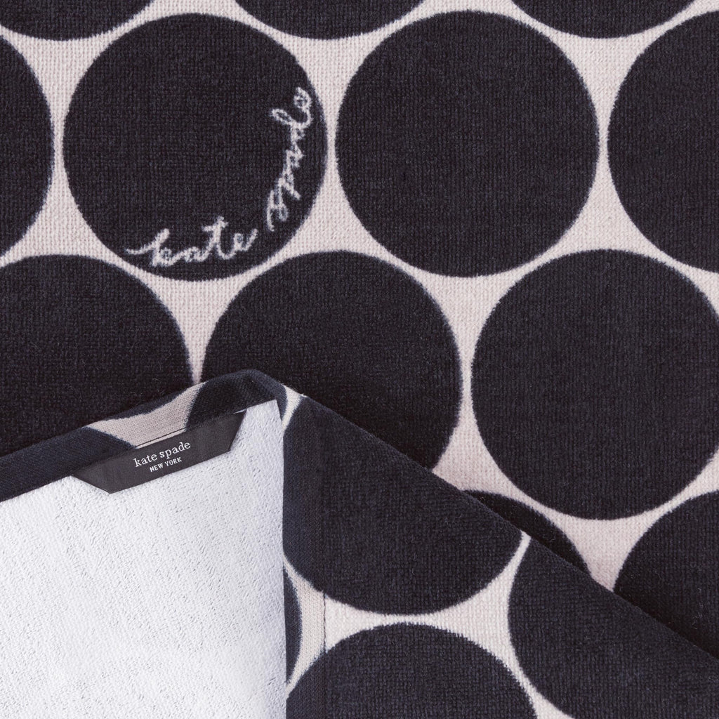 Kate Spade New York Joy Dot Kitchen Towels 2-Pack Set, Absorbent 100% Cotton Velour, 17"x28"