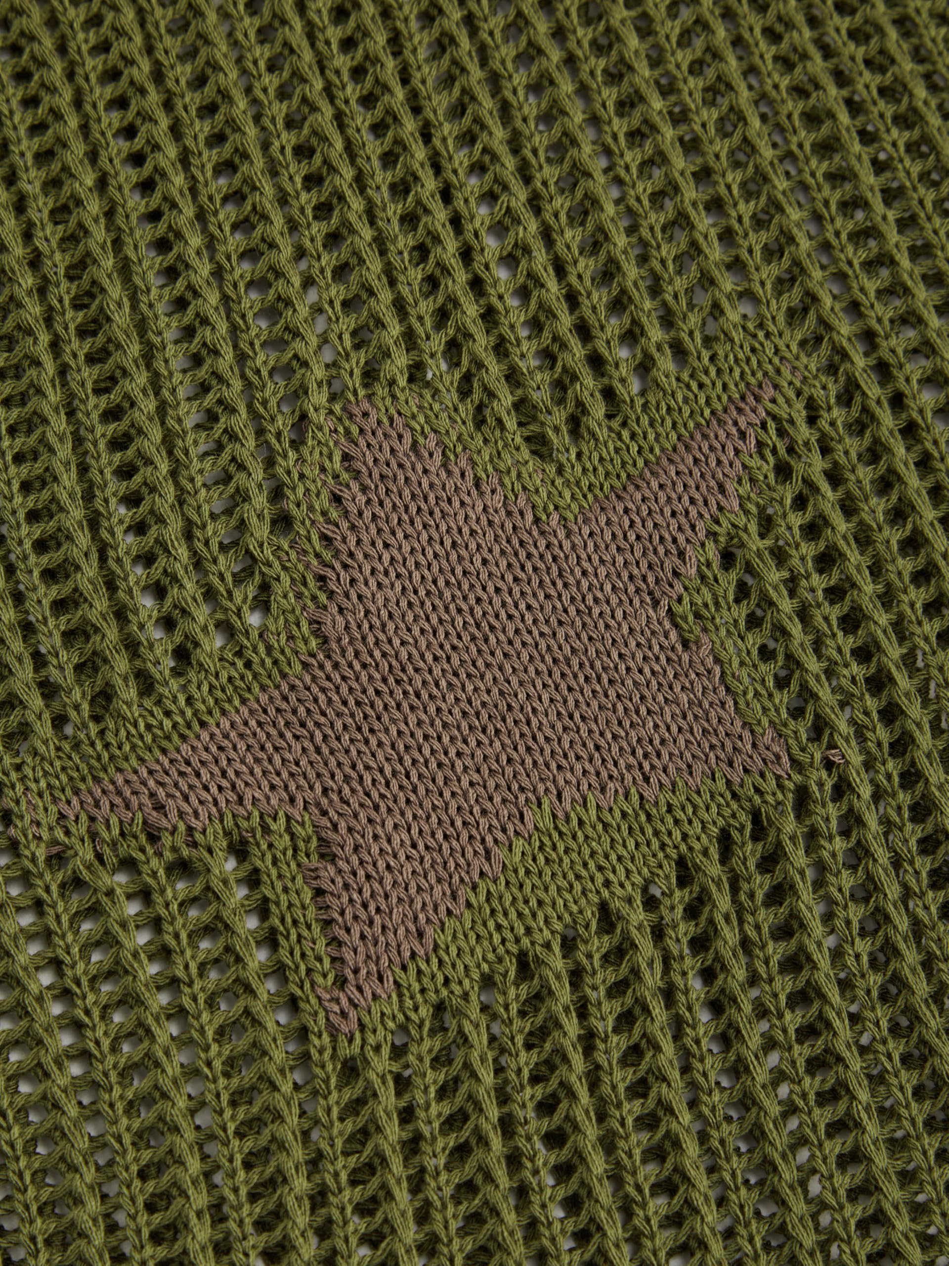 Women's CIDER Asymmetrical Neck Star Pattern Long Sleeve Sweater