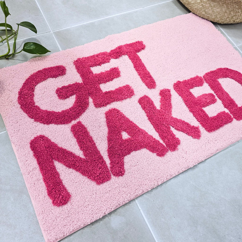 Get Naked Bath Mat - Cute Bathroom Rugs 31" x 20"