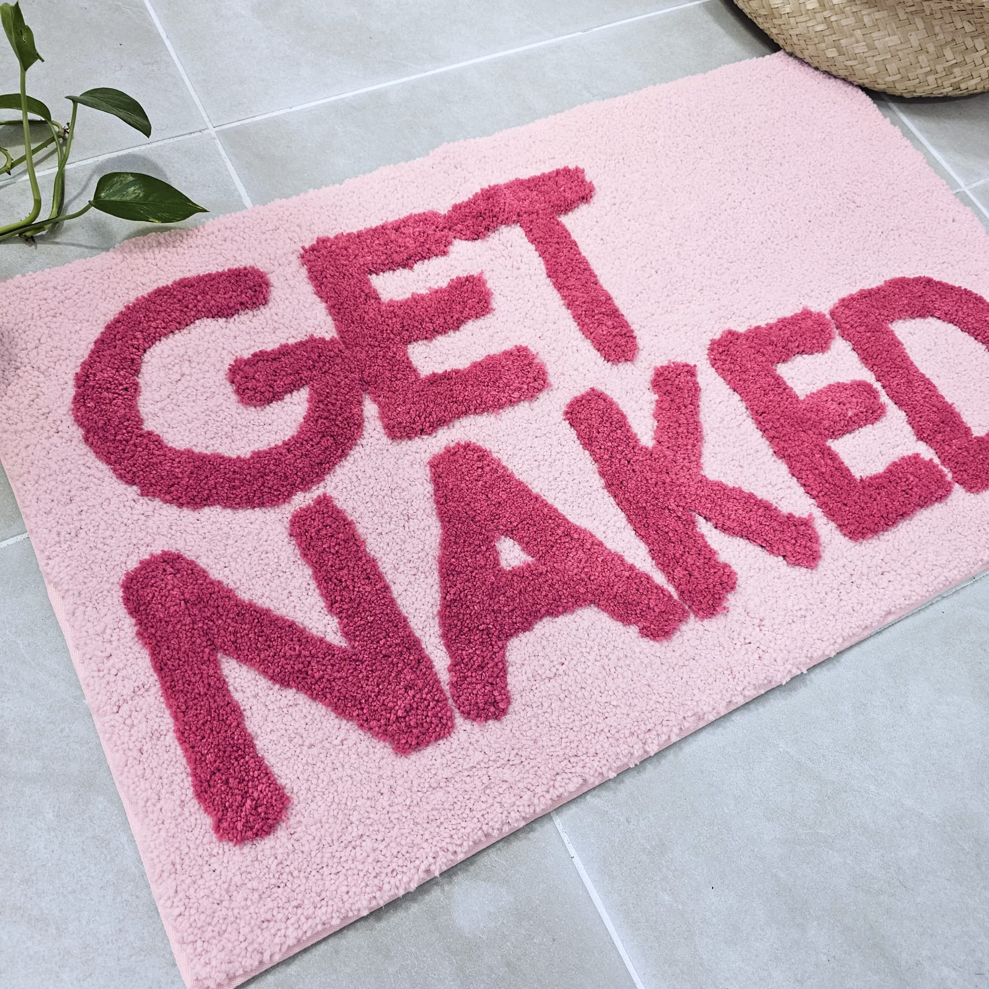 Get Naked Bath Mat - Cute Bathroom Rugs 31" x 20"