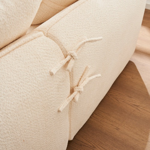 Deep Seat Sofa 3 Seater For Living Room Oversized Comfy Sofa L-Shape Sofa Couch With Chaise Home Furniture Sleeper Sectional Sofa For Apartment, Office Left Hand Facing