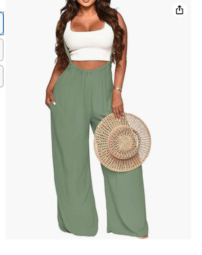 Women's Jumpsuit Casual Loose Sleeveless