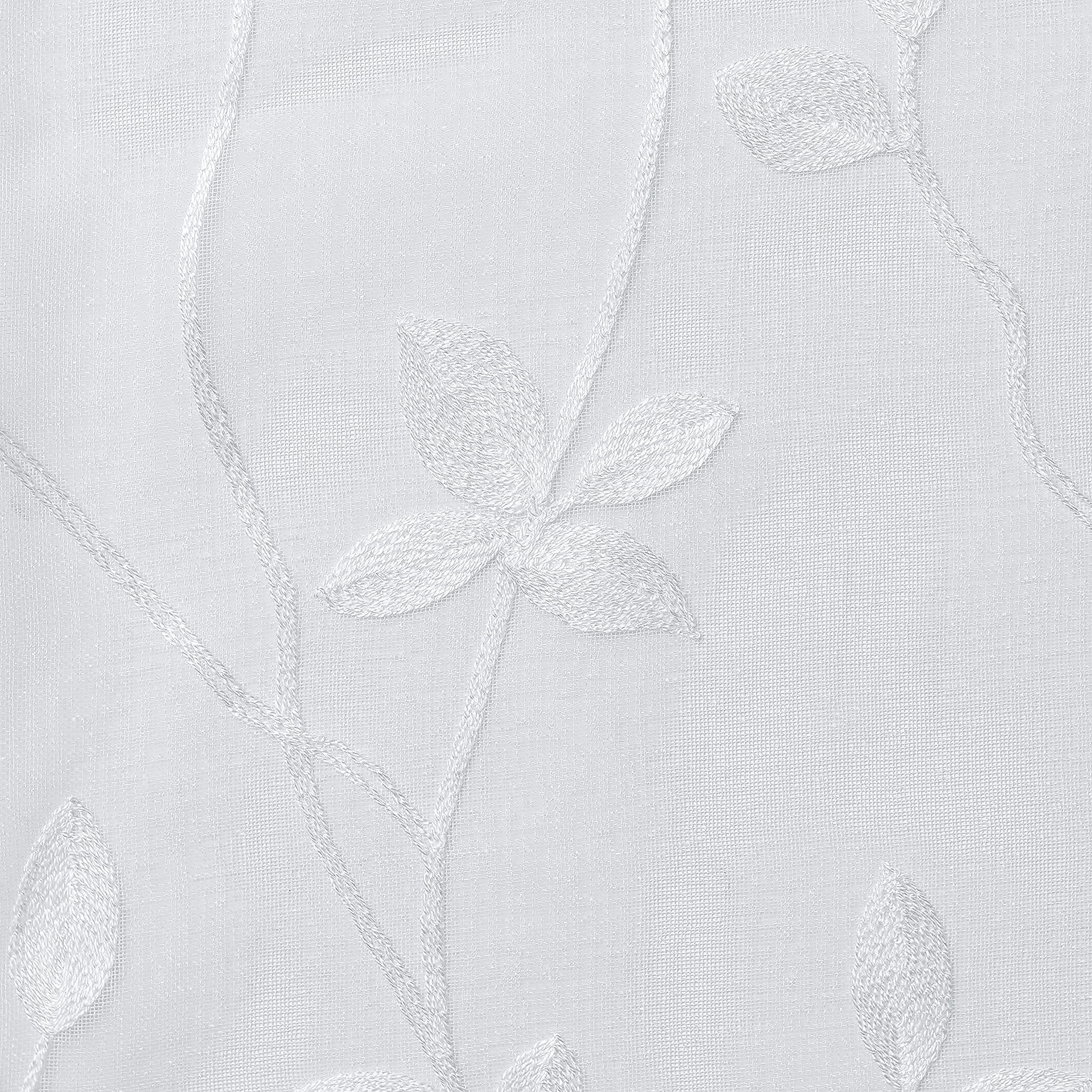 Embroidered Vine Curtains - Sheer Curtains