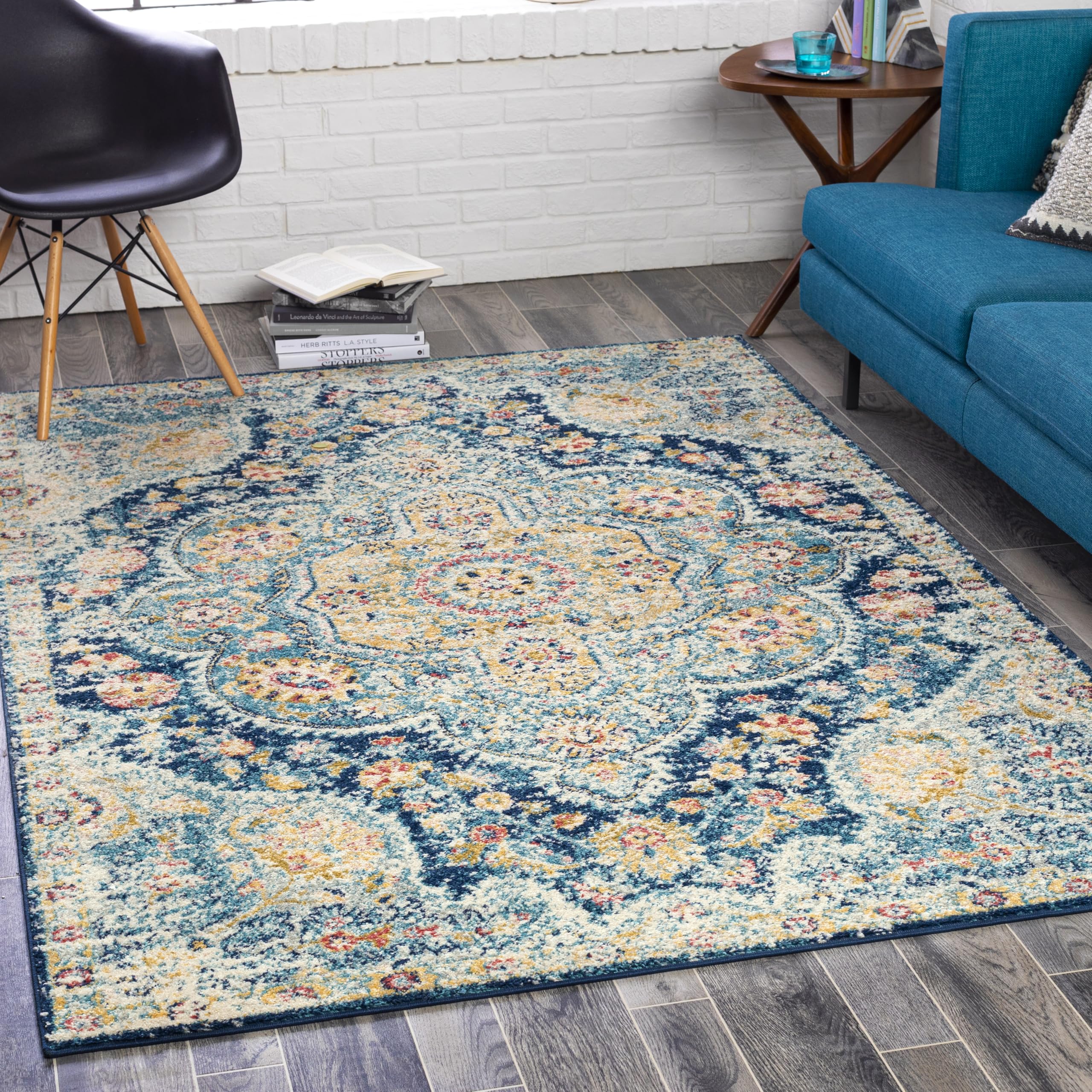 Romaine Vintage Medallion Area Rug