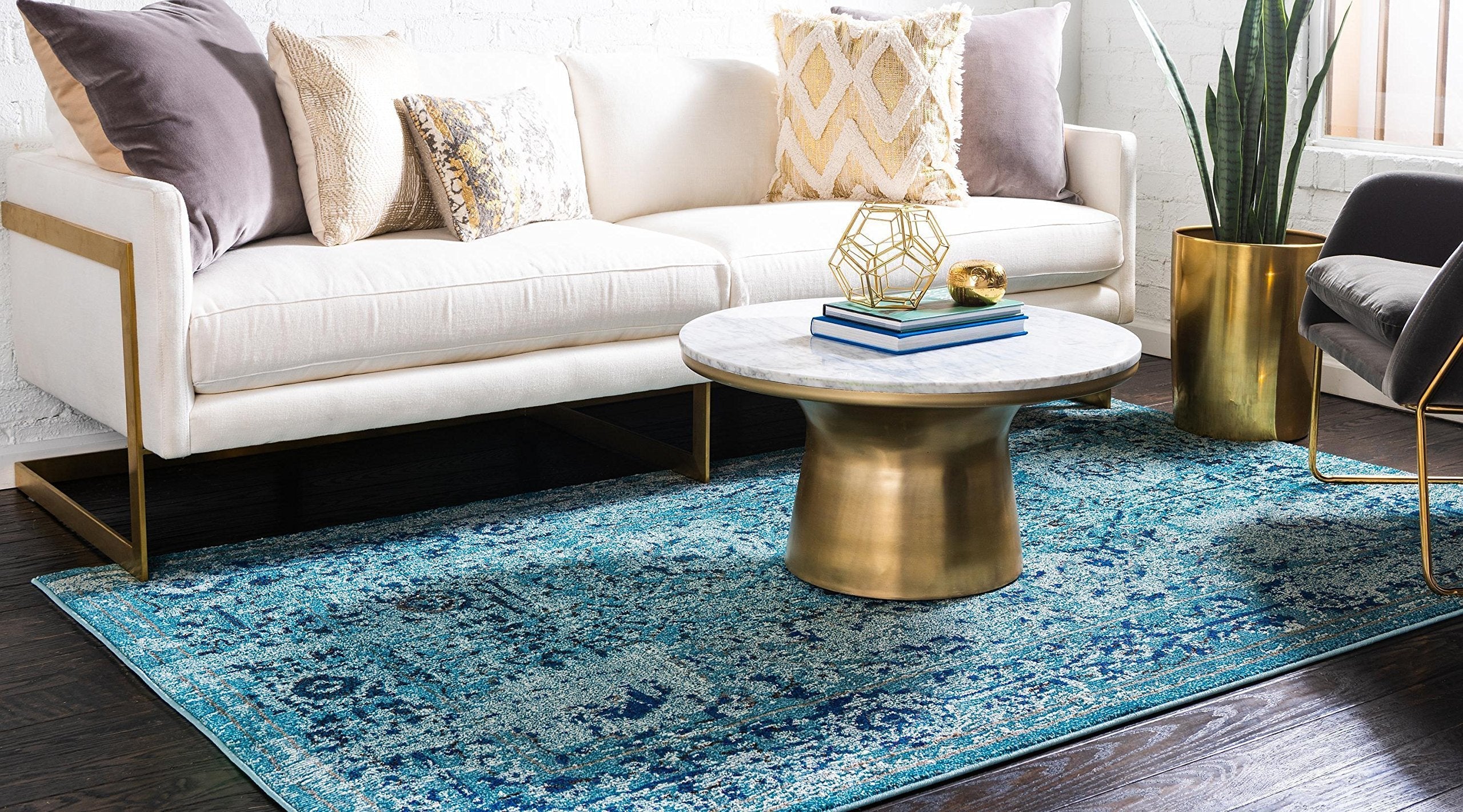 Vintage Botanical Traditional Runner Rug