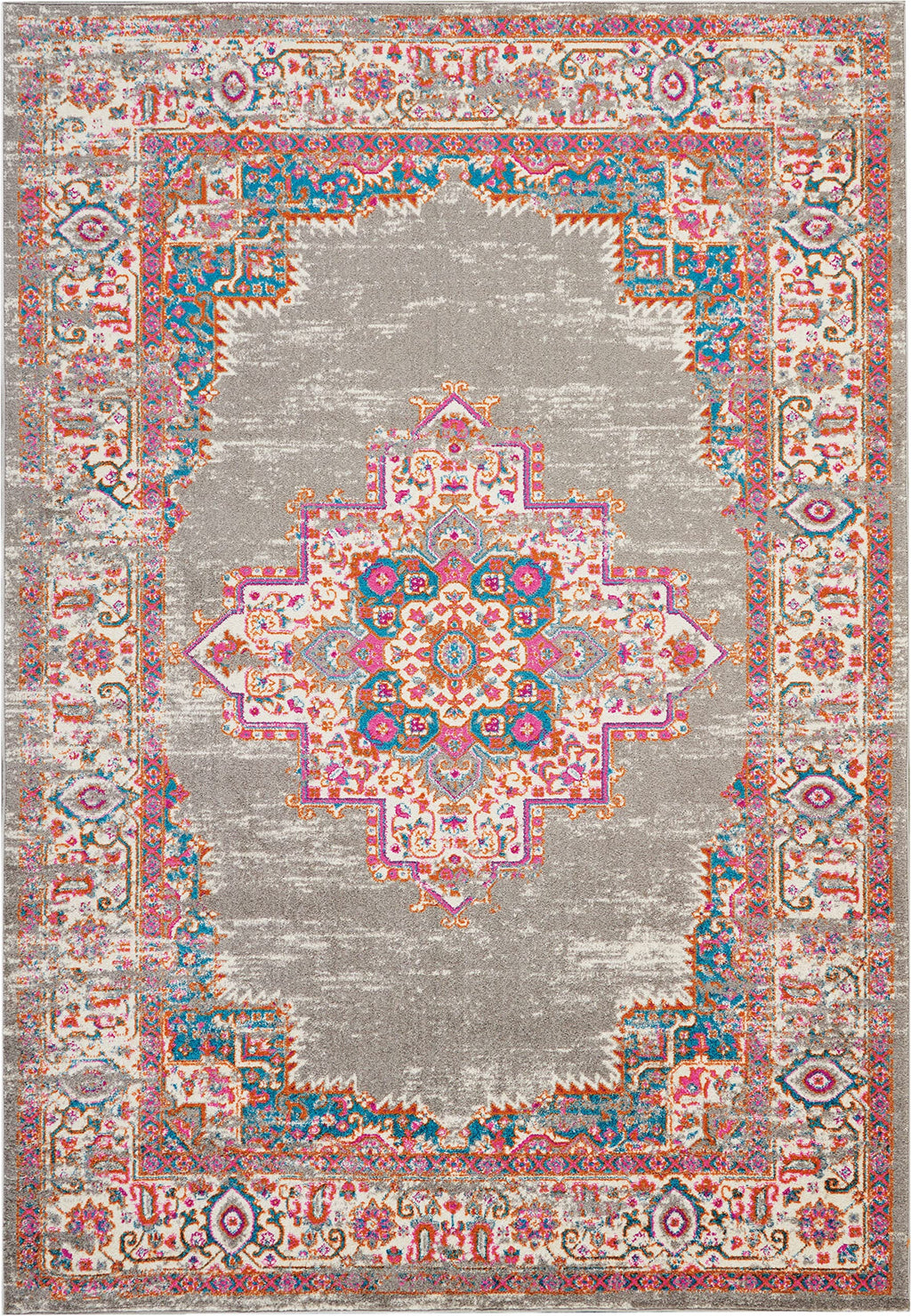 Traditional Boho Area Rug - Easy Cleaning, Non Shedding, Bed Room, Living Room, Hallway