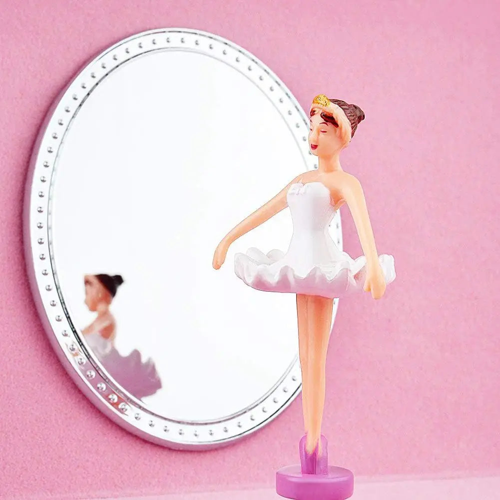 Musical Jewelry Box with Drawer & Ballerina Theme â€?Swan Lake Tune, Pink