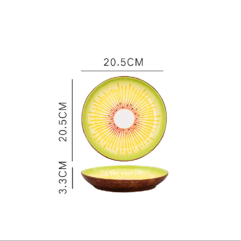Fruit Shaped Ceramic Salad Plate Creative Cute Snack Dish