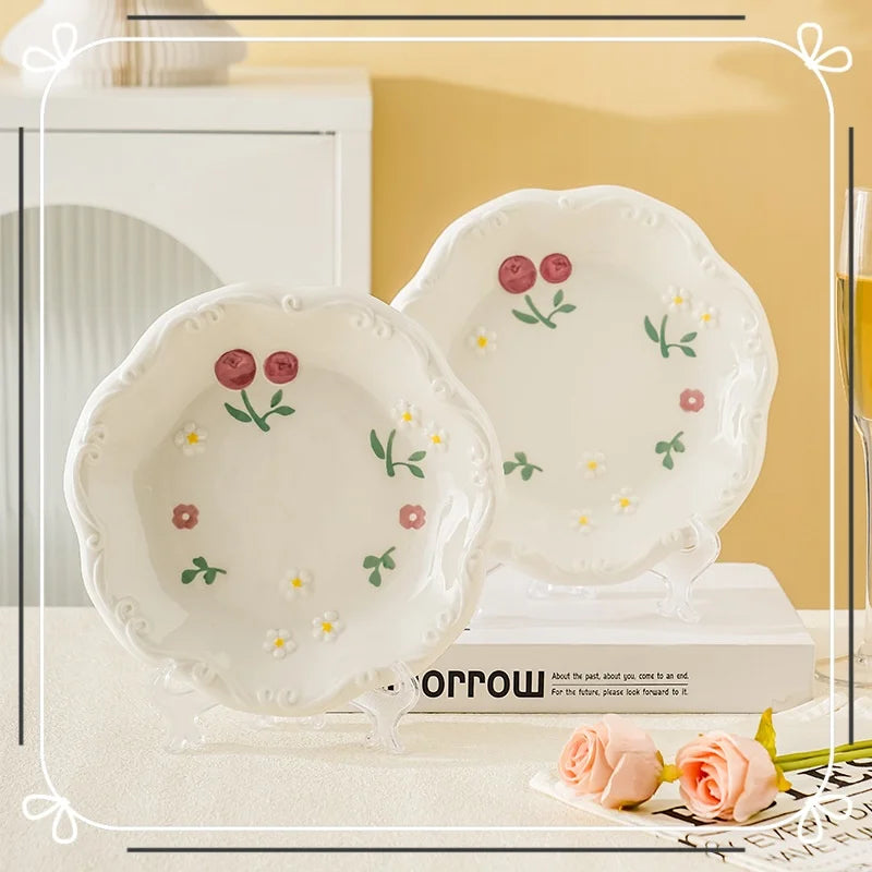 Cherry Ceramic Dishes Plate
