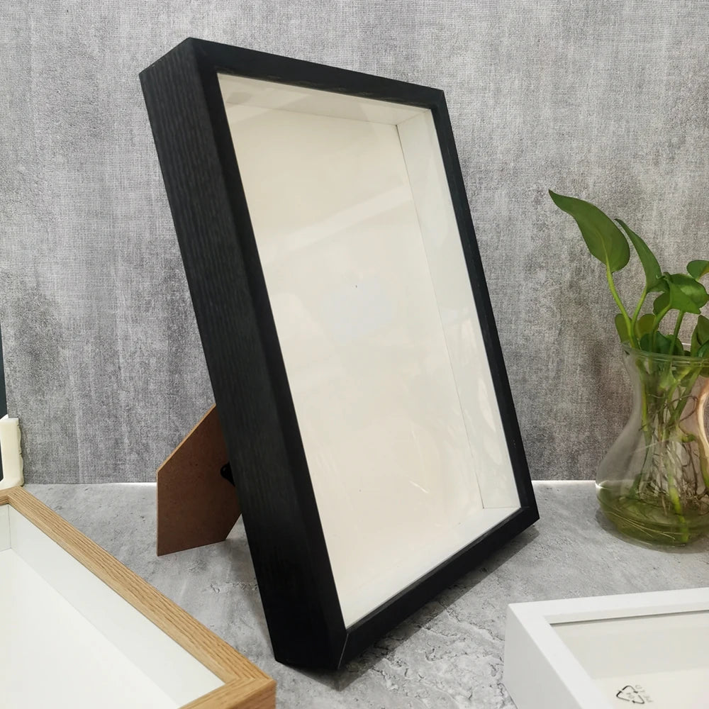 Shadow Box Depth 3cm Wooden Photo Frame For Displaying Three-Dimensional Works DIY Wood Picture Frame Photo Decor