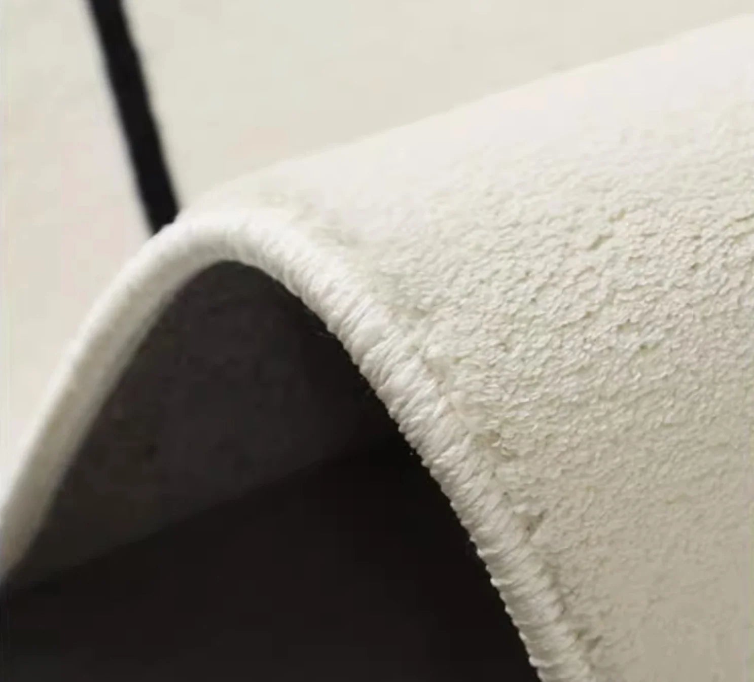 Cute Checkered Bow Imprint Anti-Slip Cashmere Carpet Bedside Mat Includes Set