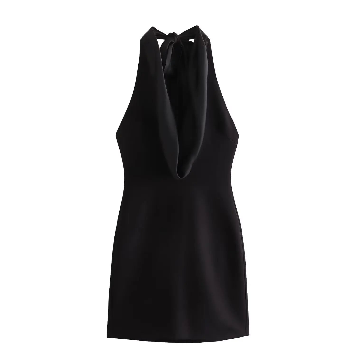 Swinging Collar Casual Midi Dress For Women Backless Lace Dress