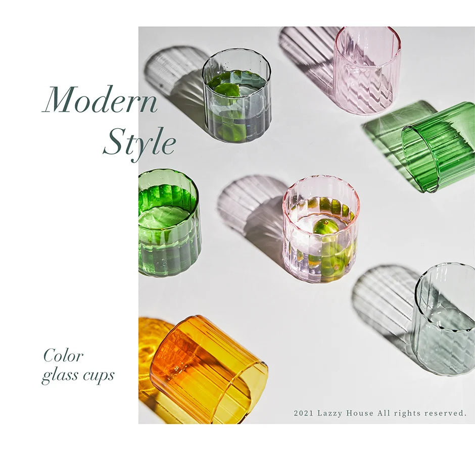 Colors Glass Cups Heat Resistant Glass