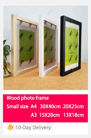Shadow Box Depth 3cm Wooden Photo Frame For Displaying Three-Dimensional Works DIY Wood Picture Frame Photo Decor