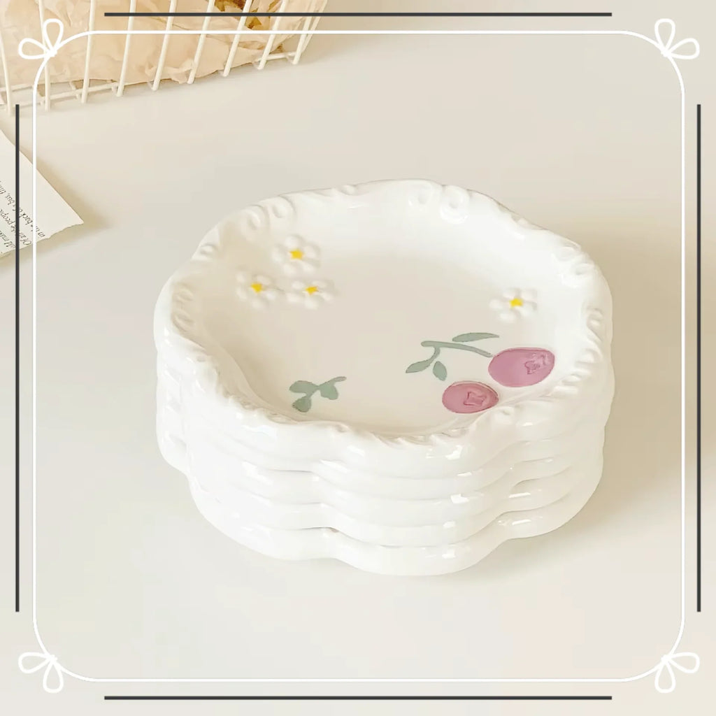 Cherry Ceramic Dishes Plate
