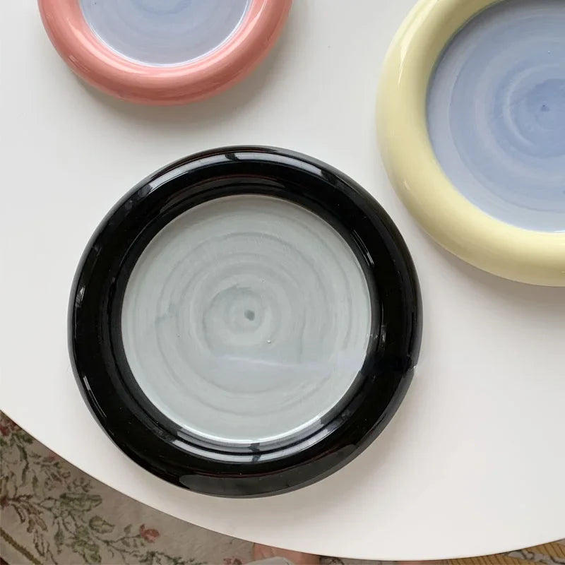 Chubby Breakfast Plate Cute Dish Plates Ceramic