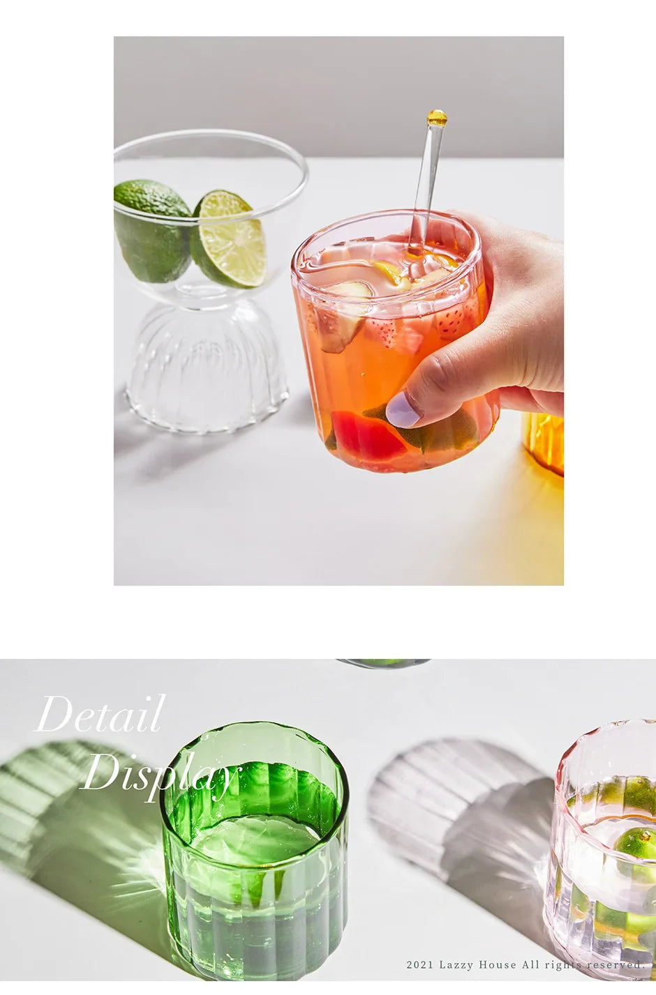 Colors Glass Cups Heat Resistant Glass