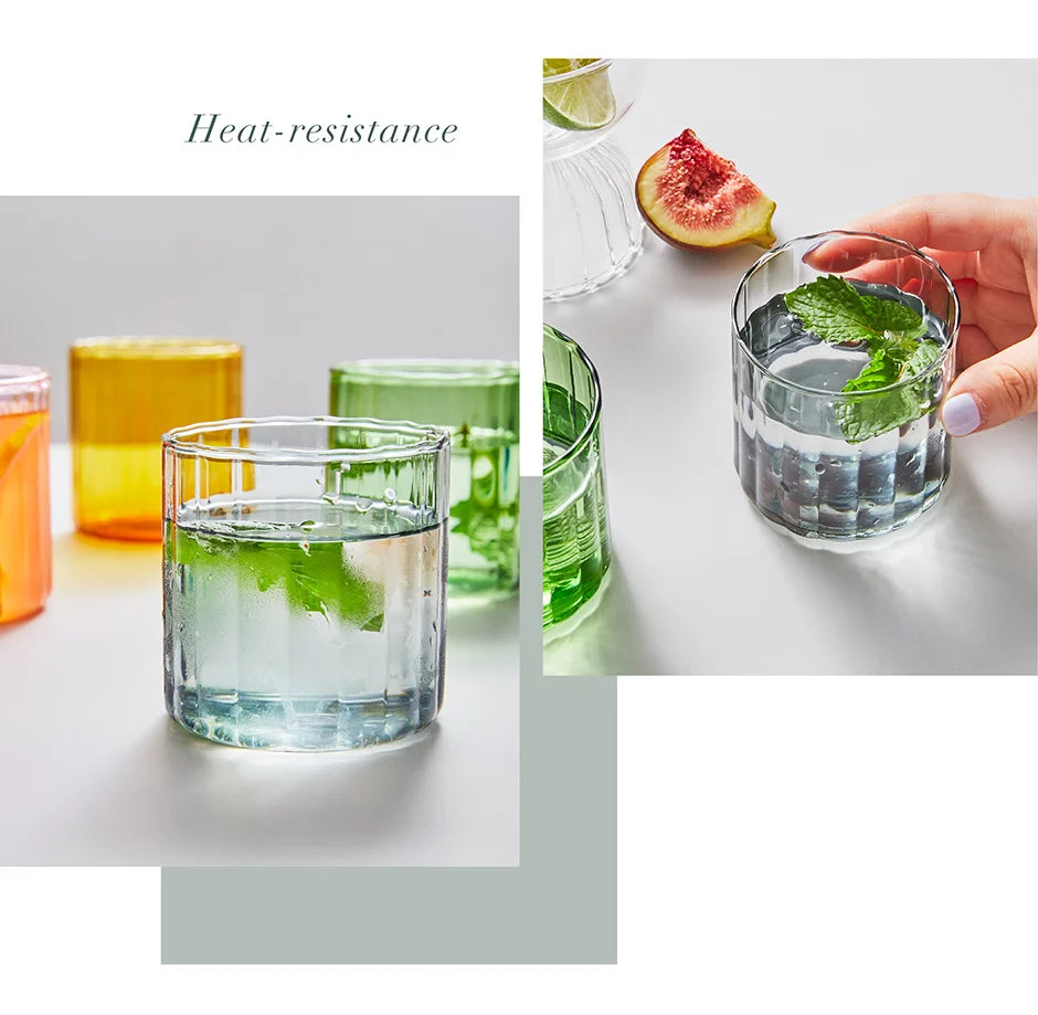 Colors Glass Cups Heat Resistant Glass