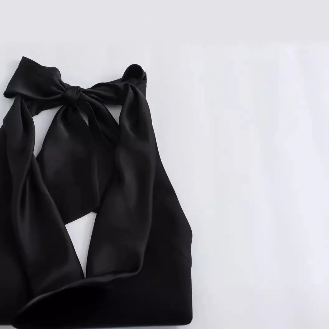 Swinging Collar Casual Midi Dress For Women Backless Lace Dress