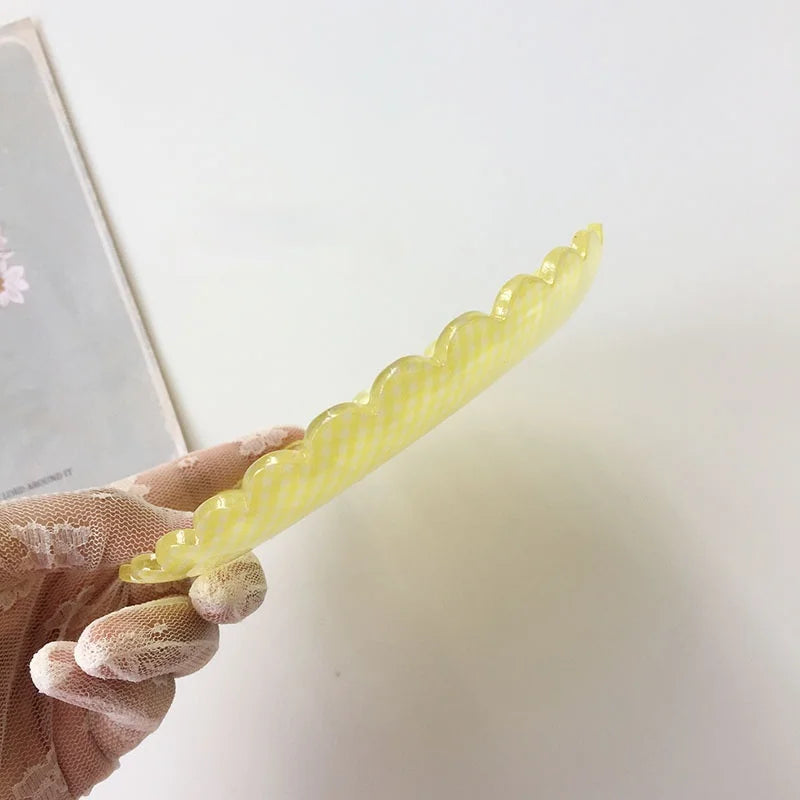 Plastic Dessert Tray Acrylic Cake Dish Grid Pattern Spork Floral Plates with Spoon & Fork