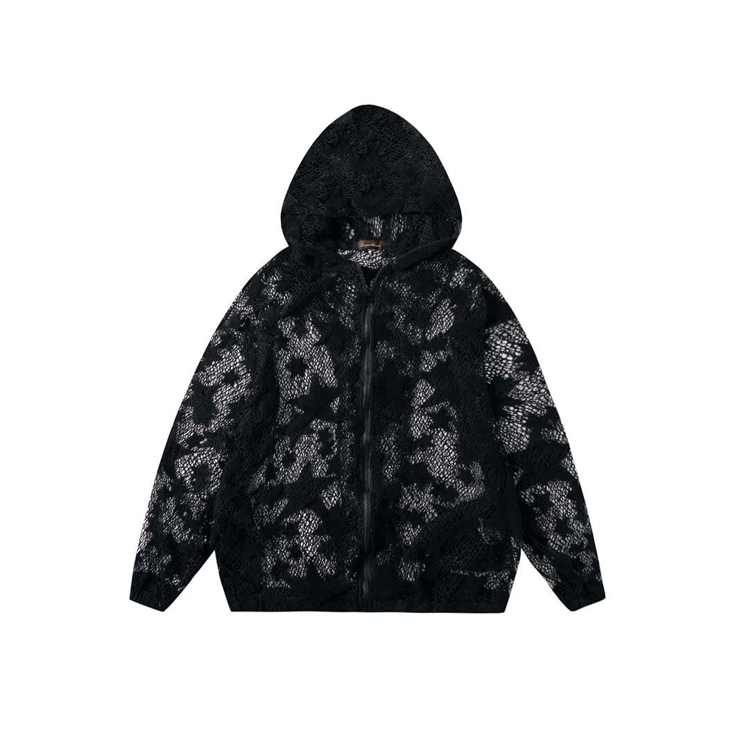 Women's Retro Simple Loose Hooded Coat