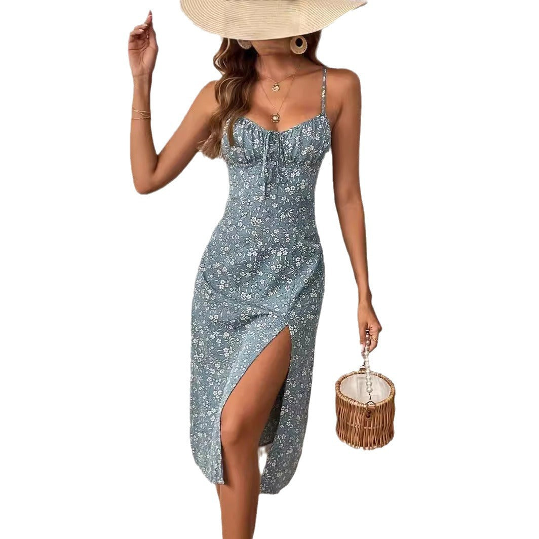 Fashion Women's Wear Backless Slit Dress