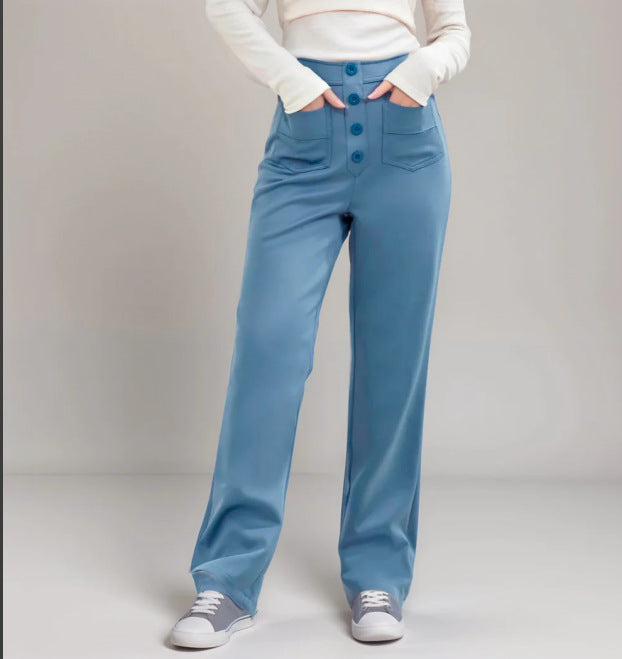 Women's Fashion Individual Casual Straight-leg Pants