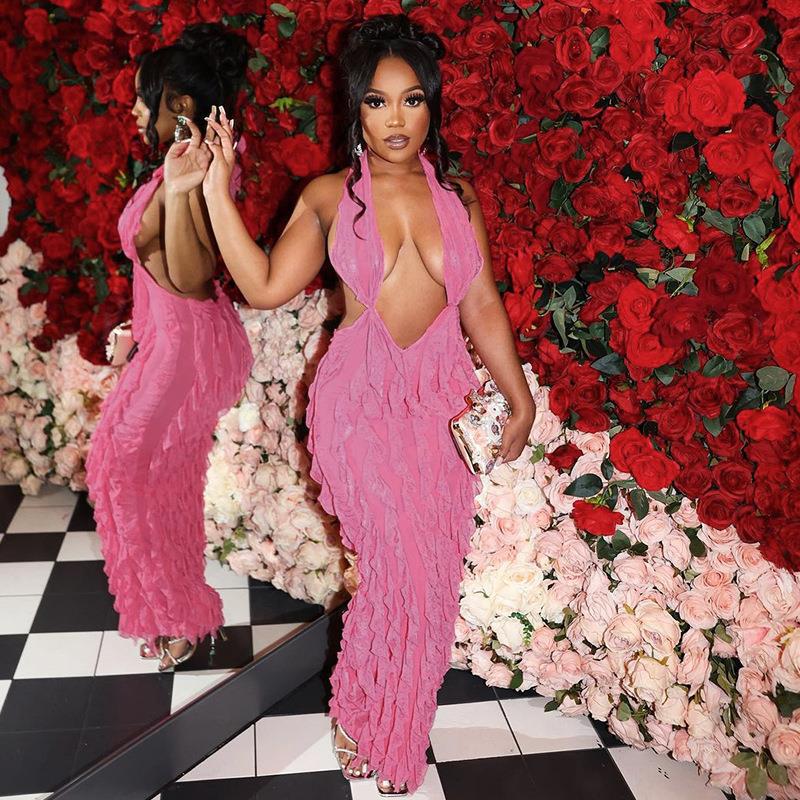 Women's Summer Omasum Wave Pattern Dress