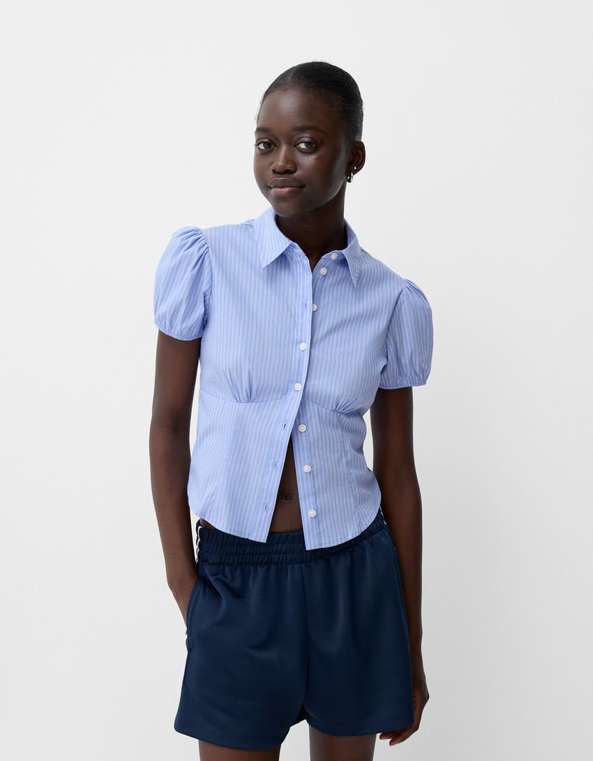 Women's Top Retro Simple Slim Shirt Temperament Commute