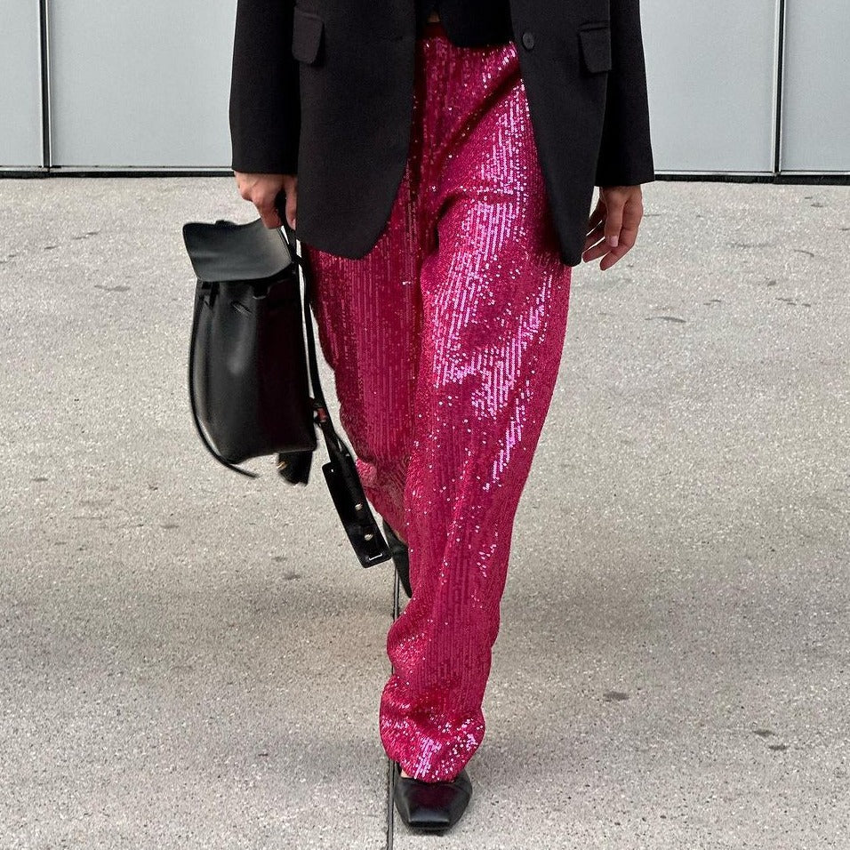 Loose Women's Wear Wide Leg Pants Fashion Straight