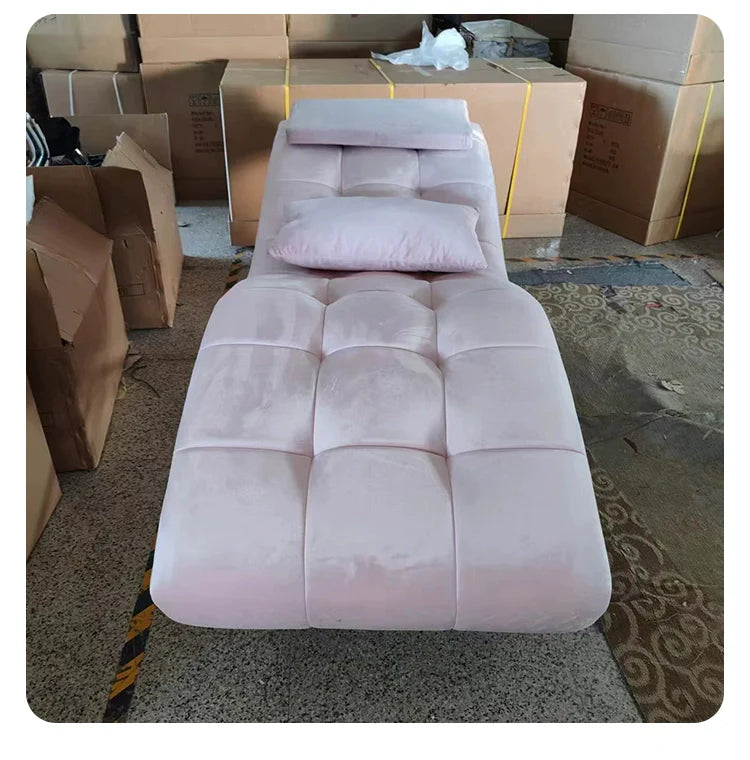 Luxury Salon Equipment Furniture Pink Gold Massage Table Set Modern Lay Down Eyelash Facial Bed