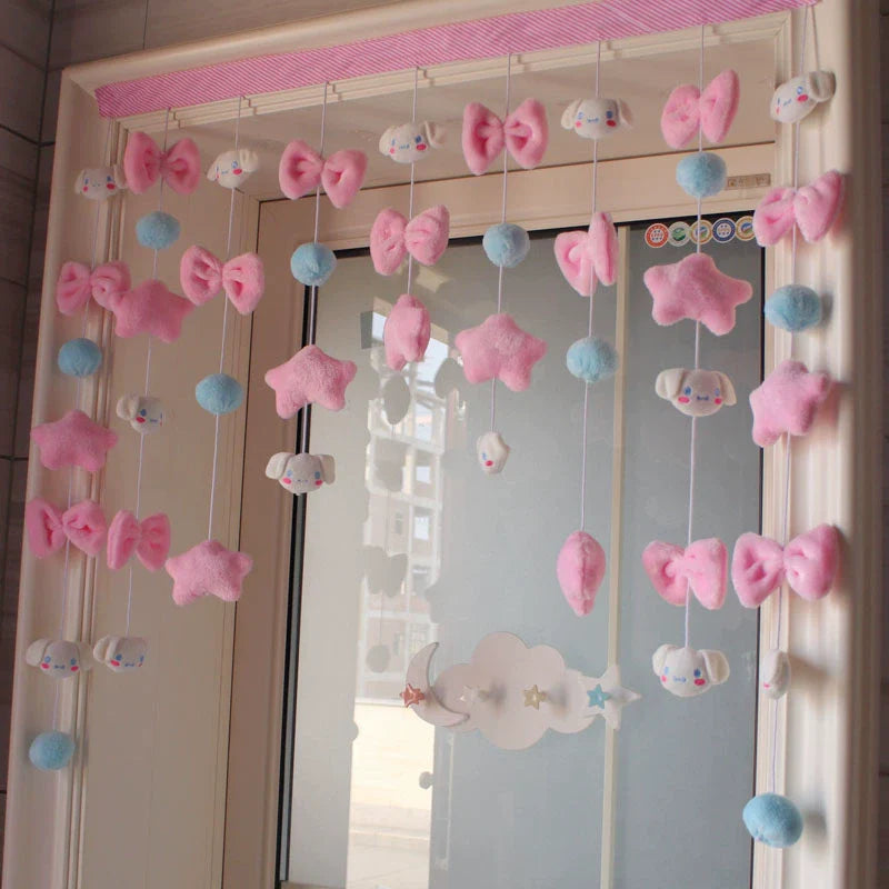 Punch-Free Melody Heart For Home Girl Hanging Curtain