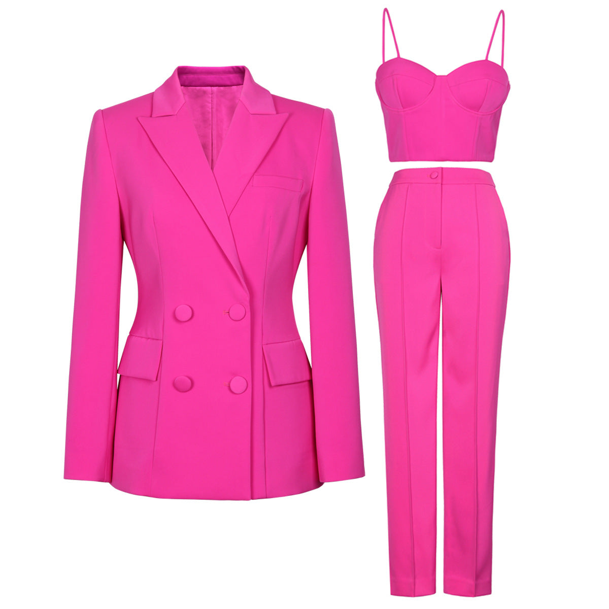 Women's Fashion Pink Suit