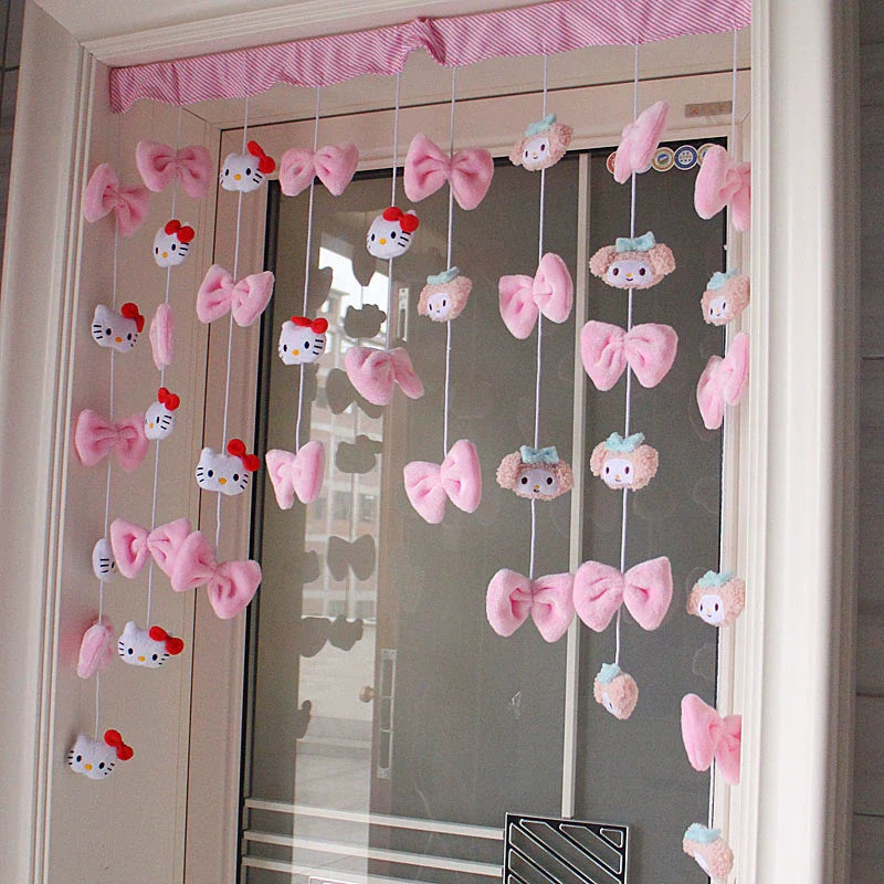 Punch-Free Melody Heart For Home Girl Hanging Curtain
