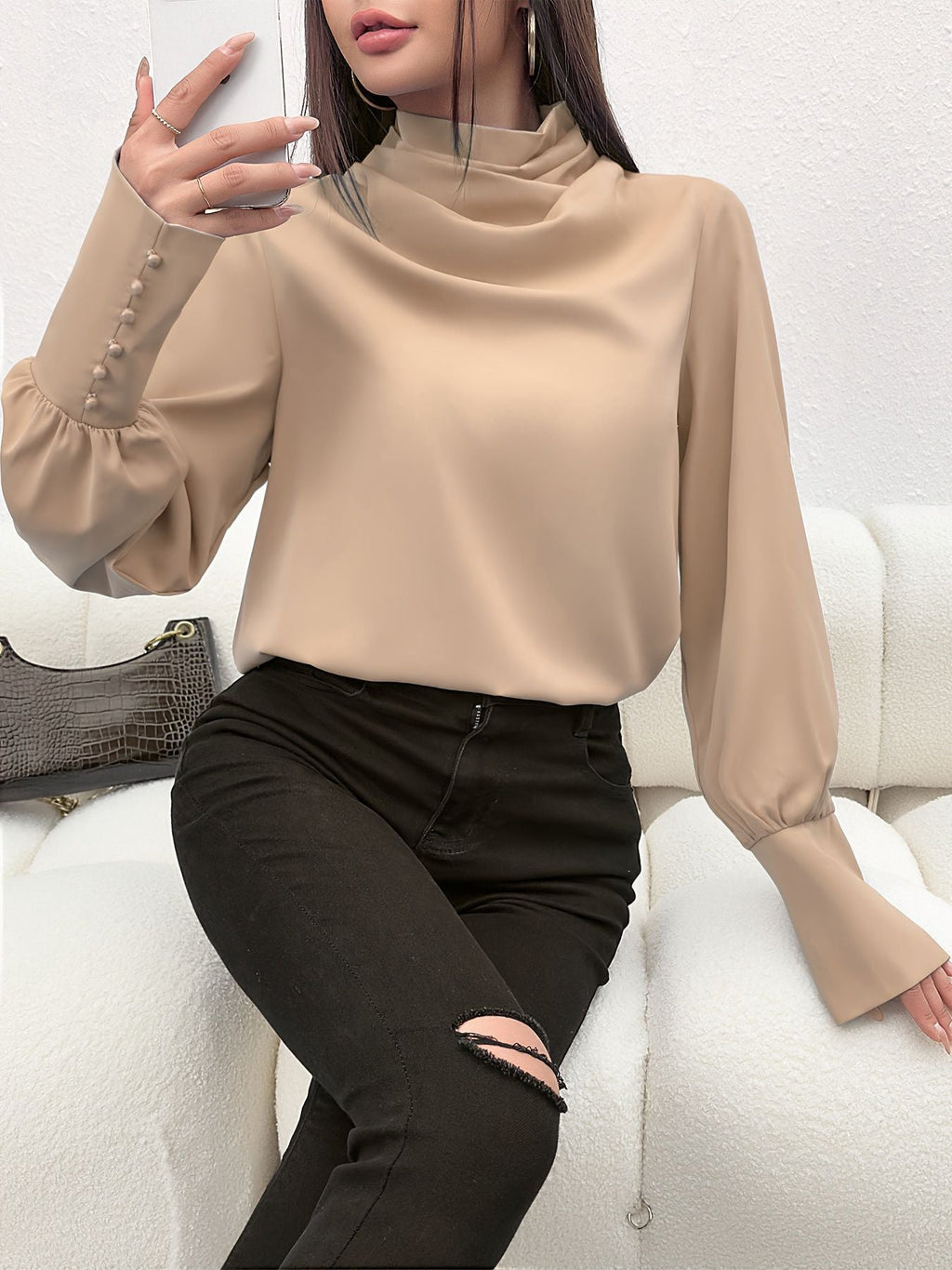Women's Fashion Turtleneck Top