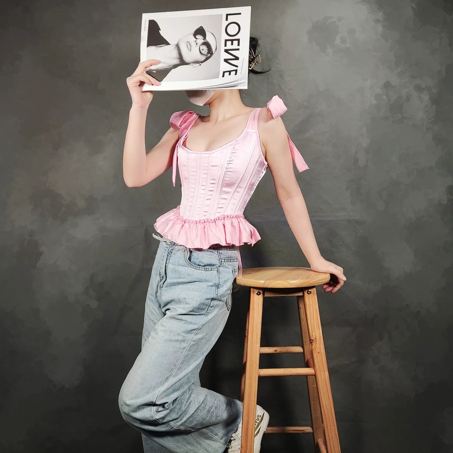 Fishbone Hot Girl Ruffled Hem Camisole Bra