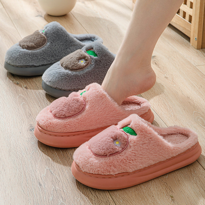 Cotton Slippers Women's Indoor Home Plush Warm Slippers