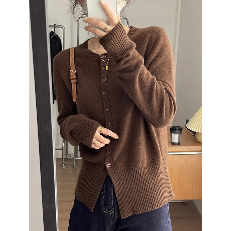 Slim Fit Slimming Cashmere Sweater Cardigan