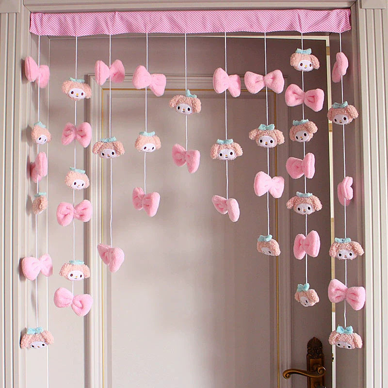 Punch-Free Melody Heart For Home Girl Hanging Curtain