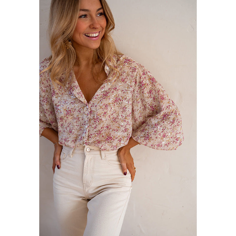 Single Row Multi-buckle Shirt For Women