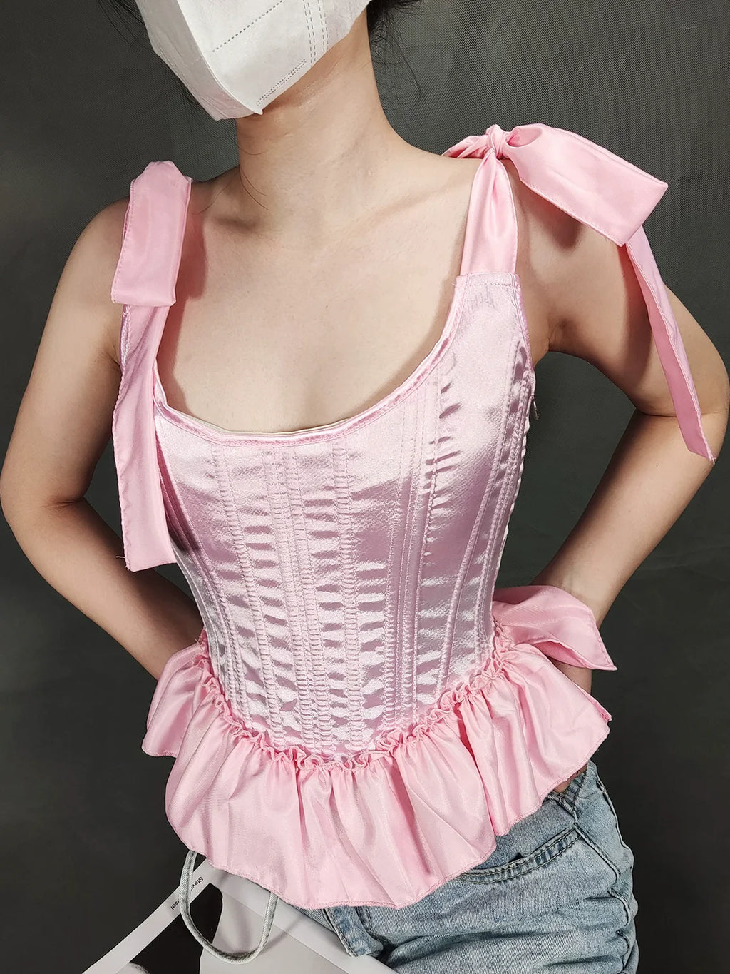 Fishbone Hot Girl Ruffled Hem Camisole Bra