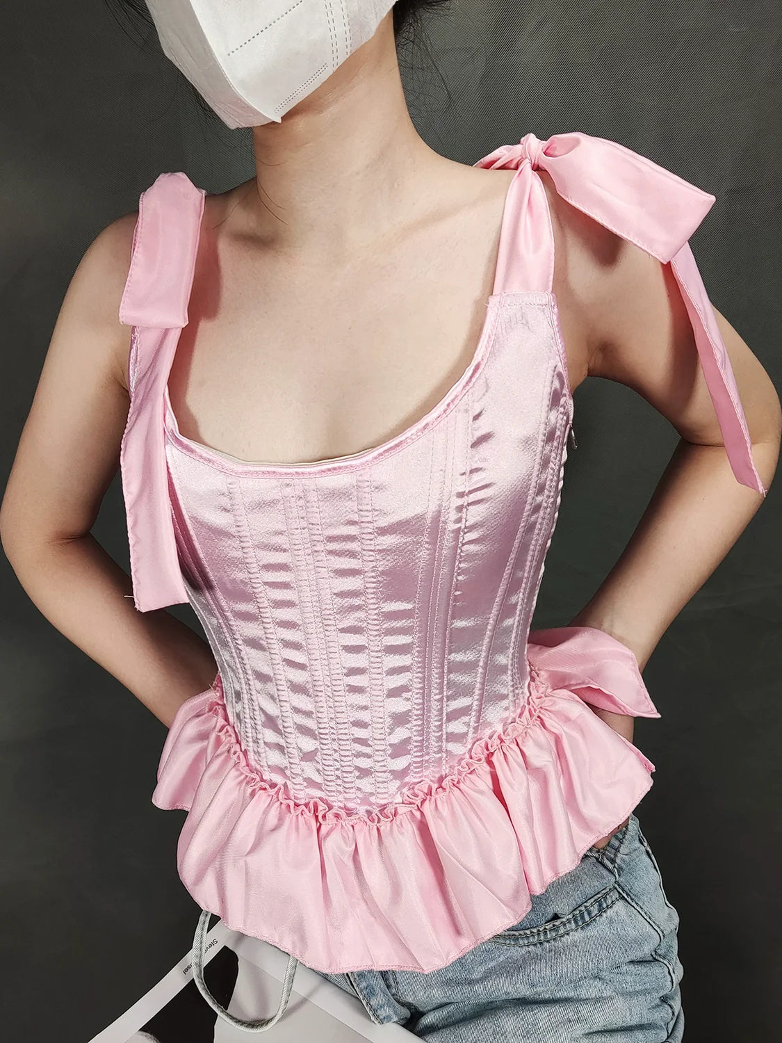 Fishbone Hot Girl Ruffled Hem Camisole Bra