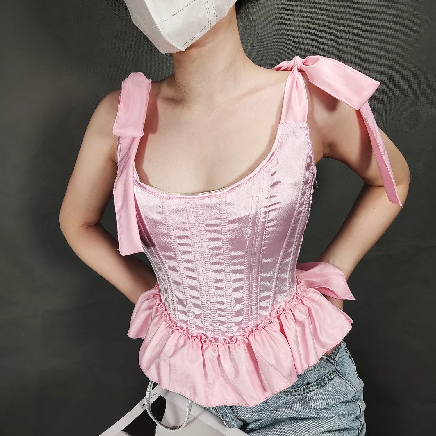 Fishbone Hot Girl Ruffled Hem Camisole Bra