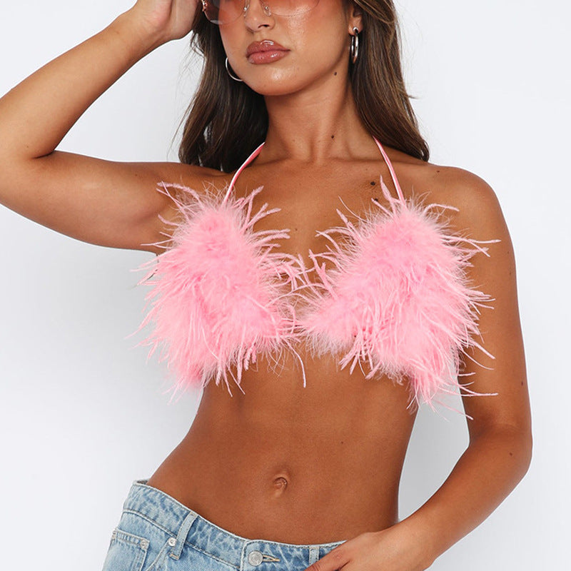 Sexy Women Clothing Hot Girl Top Super Short Small Sling