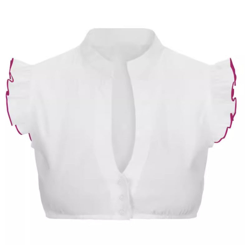 Women's Fashion Dingdong White Shirt